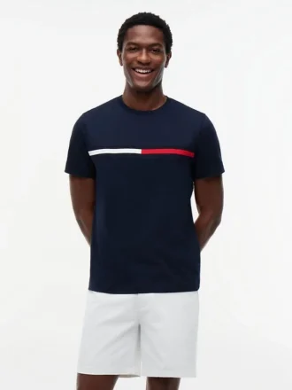 Embroidered Flag Logo T-Shirt