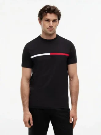 Embroidered Flag Logo T-Shirt