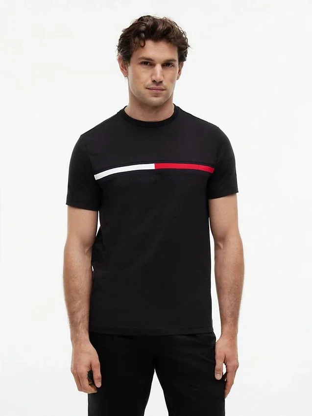 Embroidered Flag Logo T-Shirt Embroidered Flag Logo T-Shirt