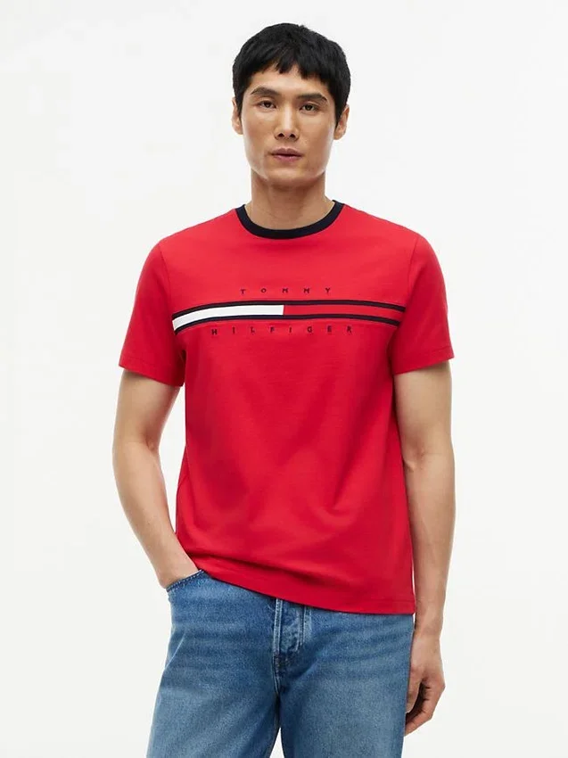 Embroidered Flag Logo T-Shirt Embroidered Flag Logo T-Shirt