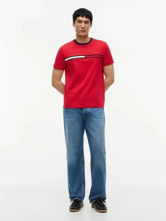 Embroidered Flag Logo T-Shirt