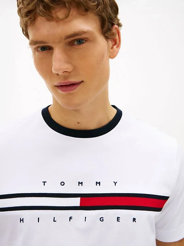 Embroidered Flag Logo T-Shirt Embroidered Flag Logo T-Shirt
