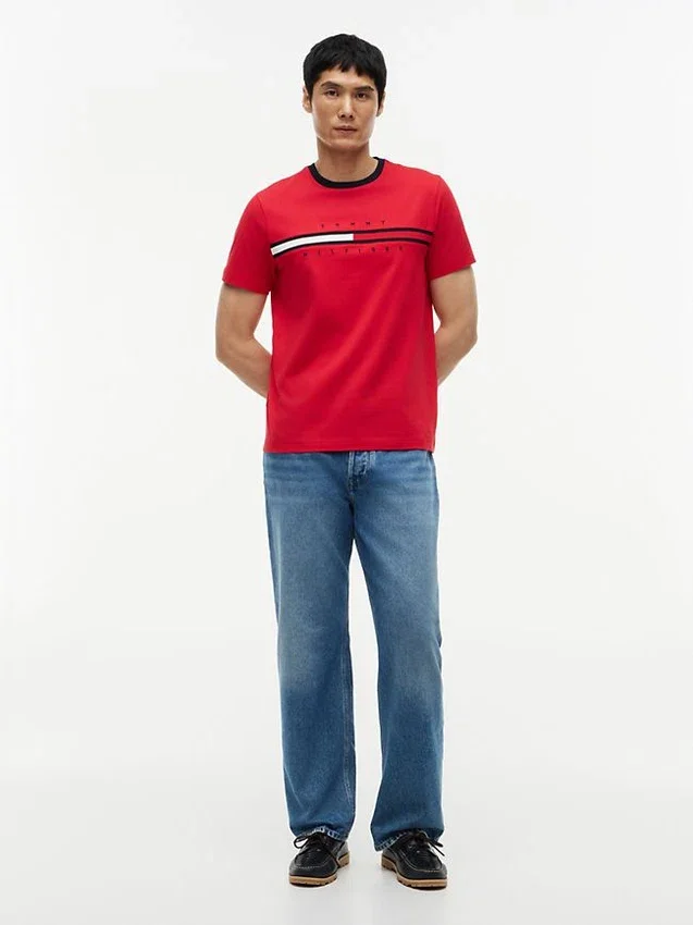 Embroidered Flag Logo T-Shirt Embroidered Flag Logo T-Shirt
