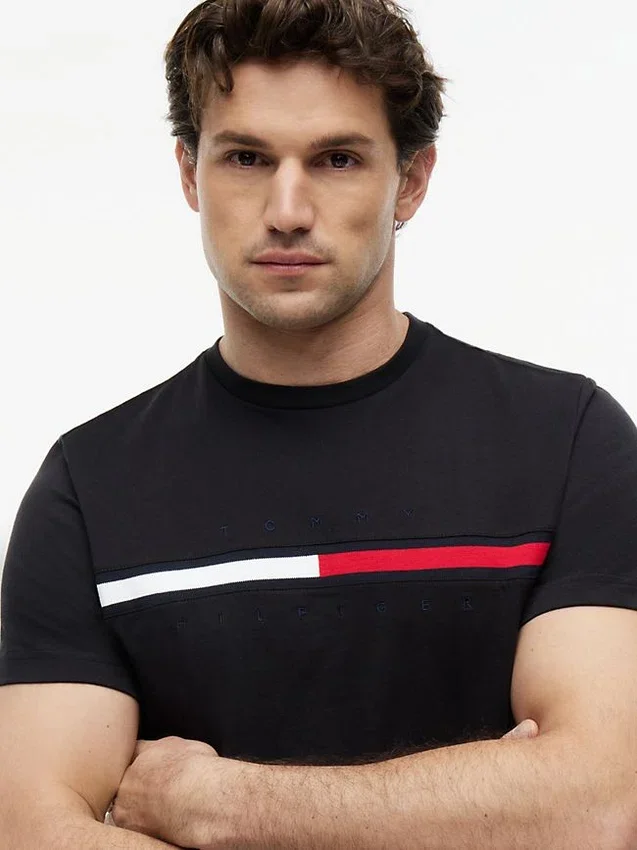 Embroidered Flag Logo T-Shirt Embroidered Flag Logo T-Shirt