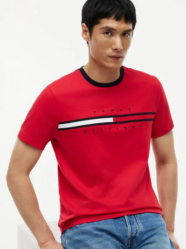 Embroidered Flag Logo T-Shirt Embroidered Flag Logo T-Shirt