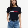 Embroidered Flag Stripe Logo T-Shirt Embroidered Flag Stripe Logo T-Shirt