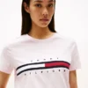 Embroidered Flag Stripe Logo T-Shirt Embroidered Flag Stripe Logo T-Shirt