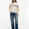 Embroidered Flag Stripe Logo T-Shirt Embroidered Flag Stripe Logo T-Shirt