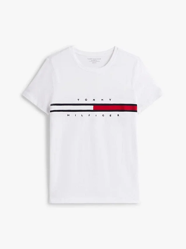 Embroidered Flag Stripe Logo T-Shirt Embroidered Flag Stripe Logo T-Shirt