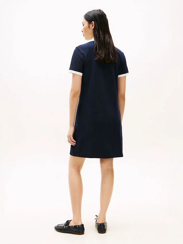 Embroidered Hilfiger Script Polo Dress Embroidered Hilfiger Script Polo Dress
