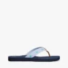 Embroidered Monogram Canvas Flip Flop