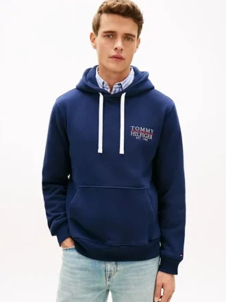 Embroidered Monotype Logo Hoodie
