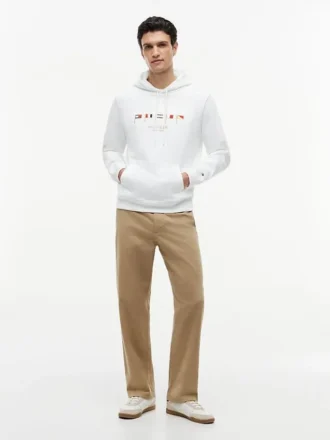 Embroidered Nautical Flag Hoodie