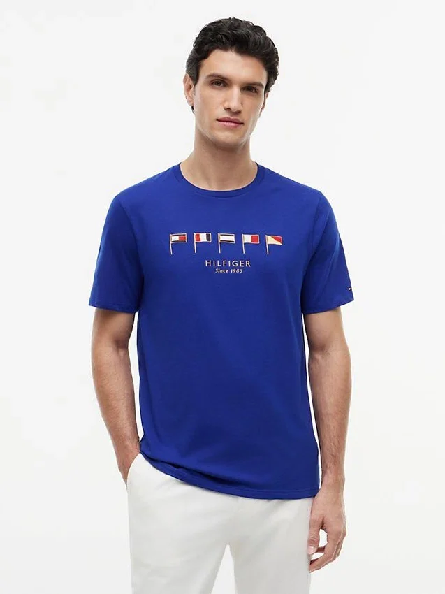 Embroidered Nautical Flag T-Shirt Embroidered Nautical Flag T-Shirt