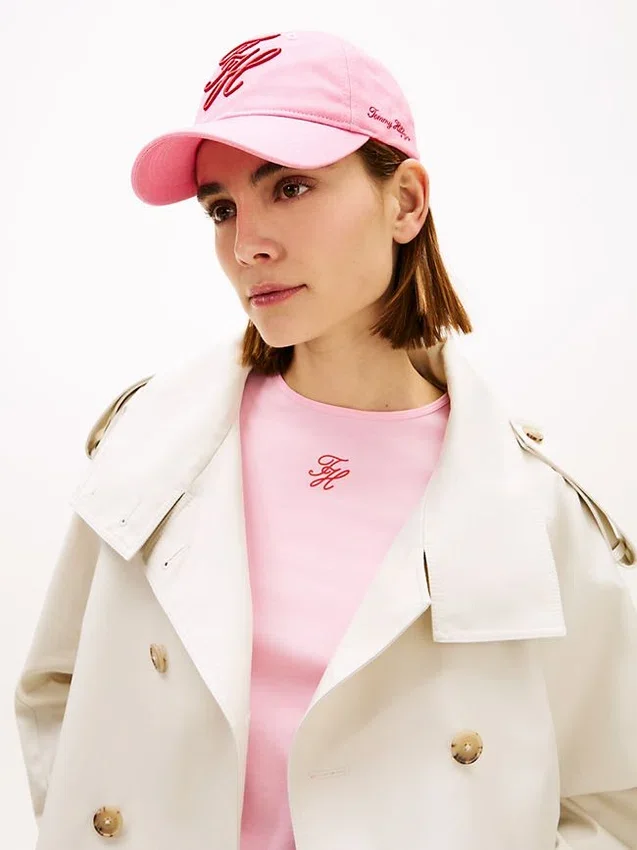 Embroidered Script Monogram Baseball Cap Embroidered Script Monogram Baseball Cap