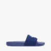 Embroidered Script Monogram Pool Slide Embroidered Script Monogram Pool Slide