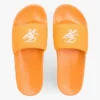 Embroidered Script Monogram Pool Slide