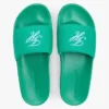 Embroidered Script Monogram Pool Slide