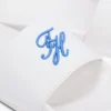 Embroidered Script Monogram Pool Slide