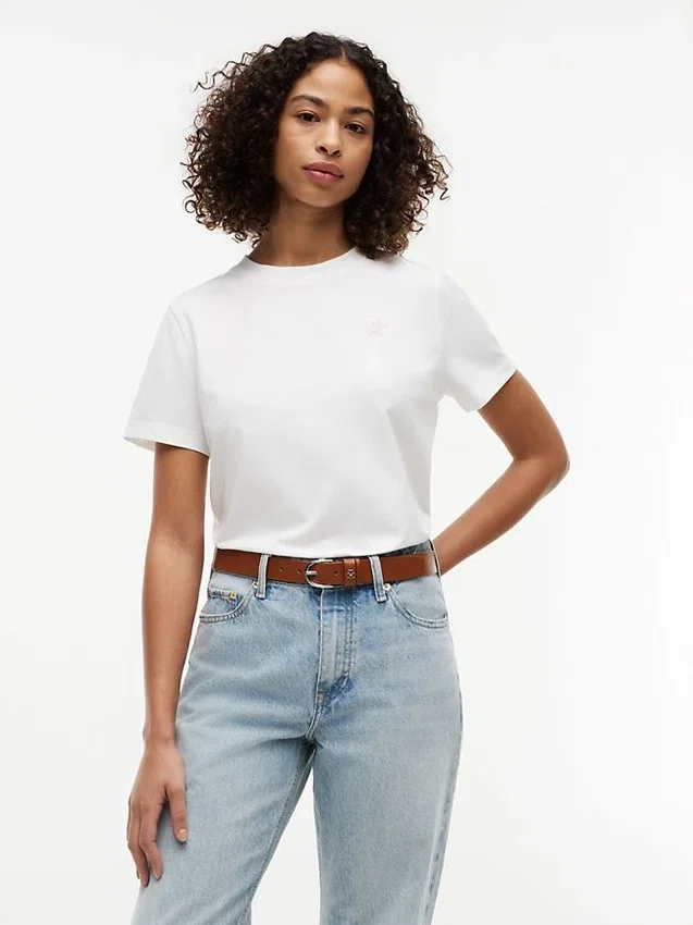 Embroidered Script Monogram T-Shirt Embroidered Script Monogram T-Shirt