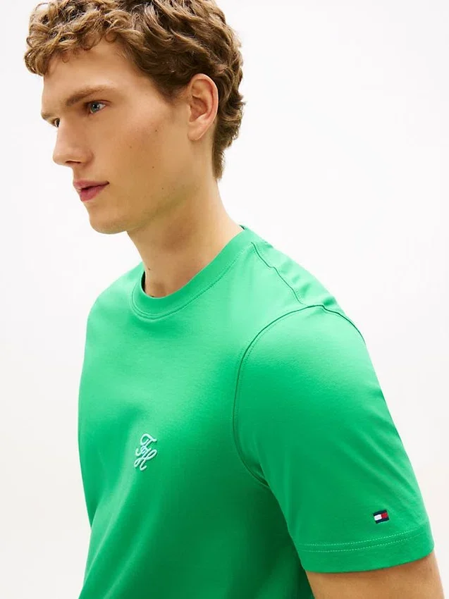 Embroidered Script Monogram T-Shirt Embroidered Script Monogram T-Shirt