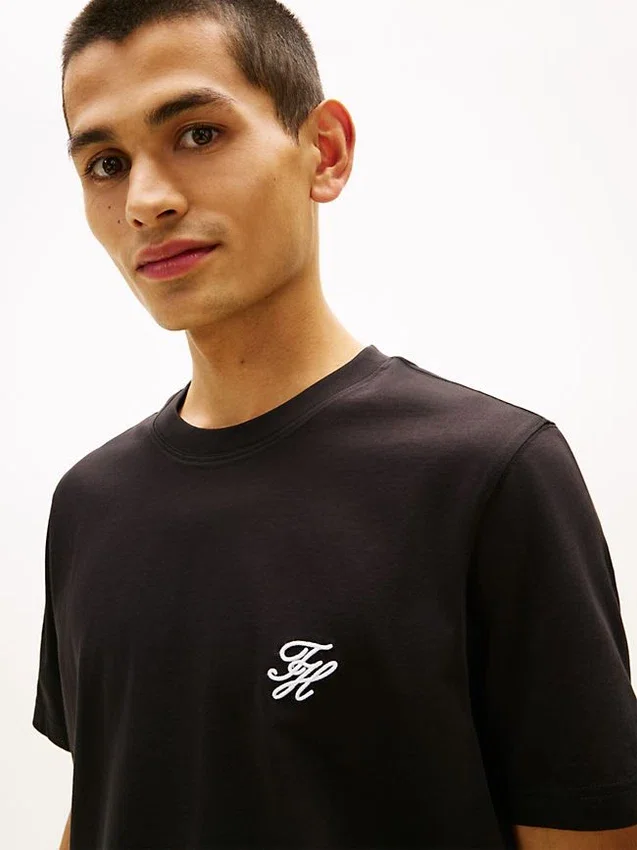Embroidered Script Monogram T-Shirt Embroidered Script Monogram T-Shirt