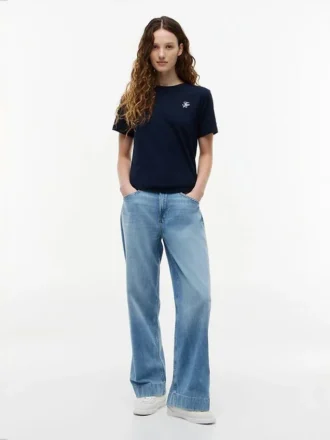 Embroidered Script Monogram T-Shirt