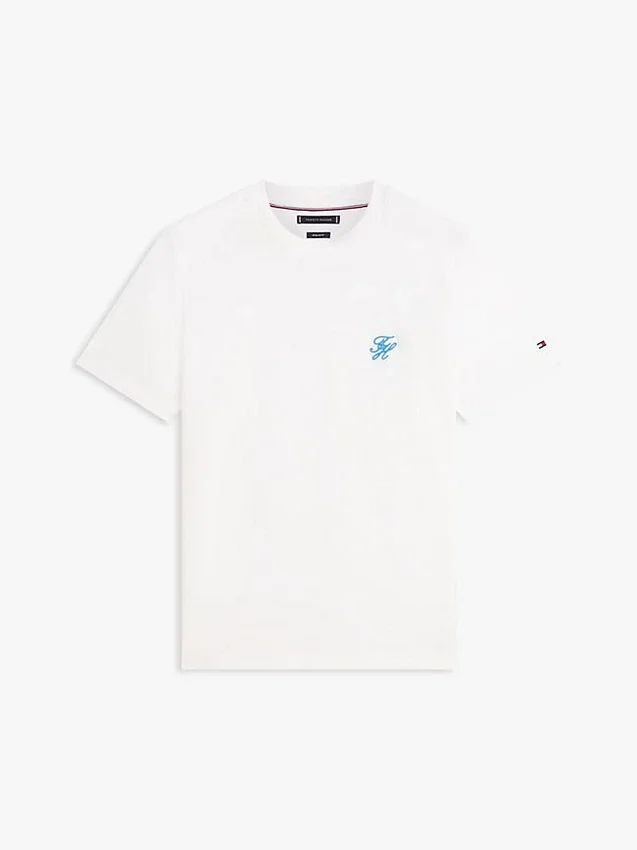 Embroidered Script Monogram T-Shirt Embroidered Script Monogram T-Shirt