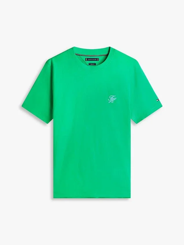 Embroidered Script Monogram T-Shirt Embroidered Script Monogram T-Shirt