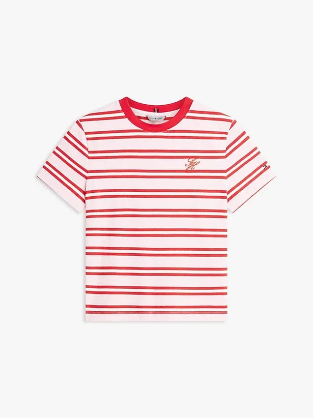 Embroidered Script Monogram T-Shirt Embroidered Script Monogram T-Shirt
