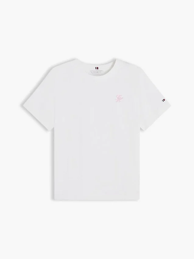 Embroidered Script Monogram T-Shirt Embroidered Script Monogram T-Shirt