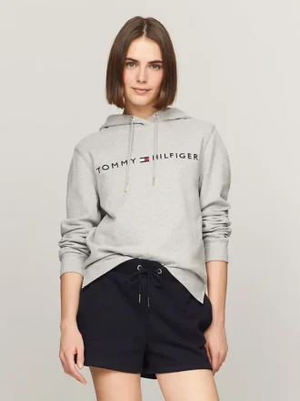 Embroidered Tommy Logo Hoodie