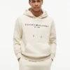 Embroidered Tommy Logo Hoodie