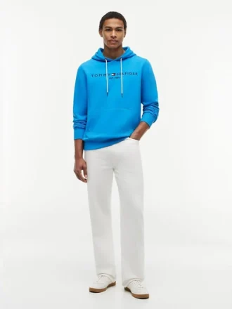 Embroidered Tommy Logo Hoodie
