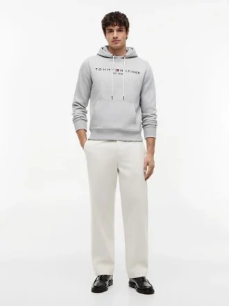 Embroidered Tommy Logo Hoodie