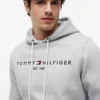 Embroidered Tommy Logo Hoodie