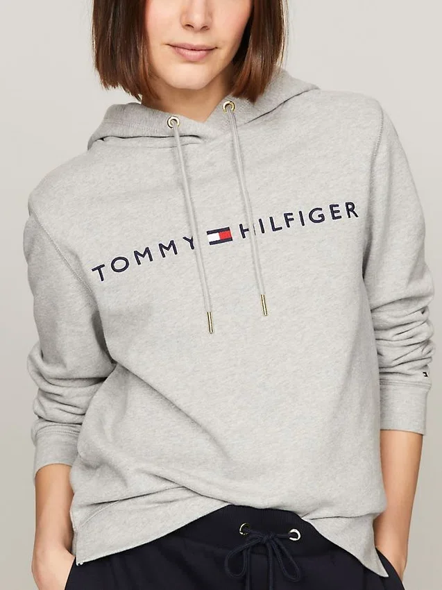 Embroidered Tommy Logo Hoodie Embroidered Tommy Logo Hoodie