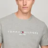 Embroidered Tommy Logo Slim Fit T-Shirt
