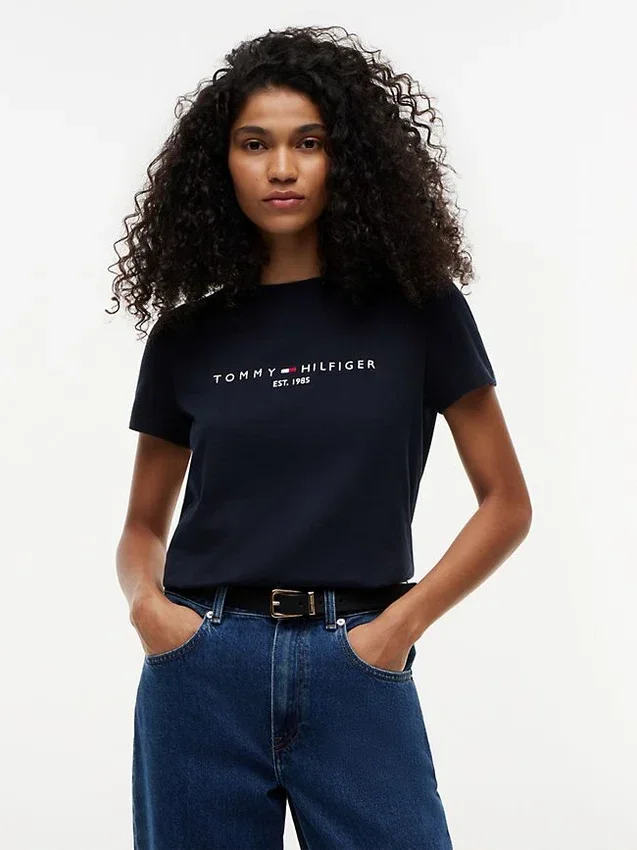 Embroidered Tommy Logo T-Shirt Embroidered Tommy Logo T-Shirt