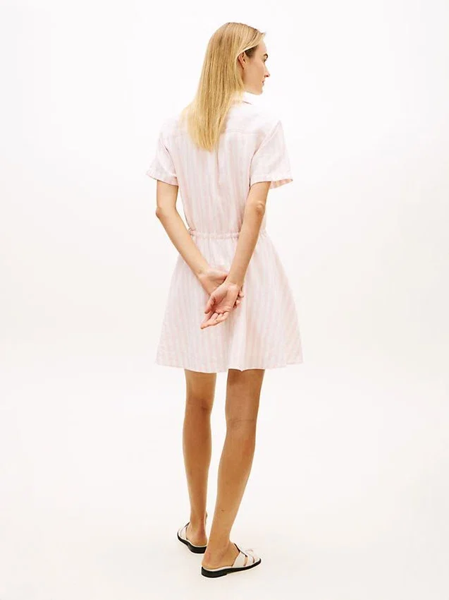 Essential Striped Linen-Blend Dress Essential Striped Linen-Blend Dress