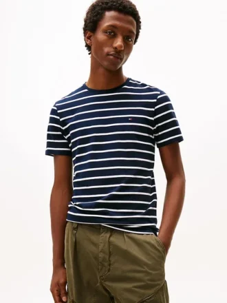 Extra Slim Stripe Stretch-Cotton T-Shirt