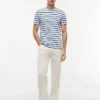Extra Slim Stripe Stretch-Cotton T-Shirt
