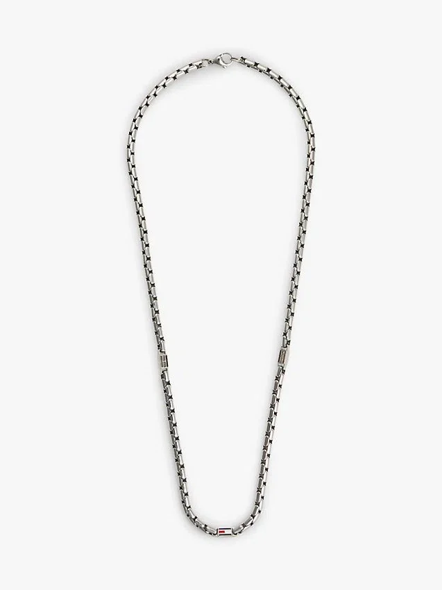 Flag Chain Link Necklace Flag Chain Link Necklace