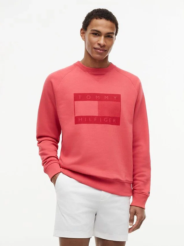Flag Logo Brushed-Back Raglan Sweatshirt Flag Logo Brushed-Back Raglan Sweatshirt