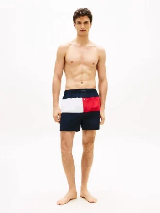 Flag Logo Colorblock Woven Boxer