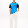 Flag Logo Contrast Sleeve T-Shirt