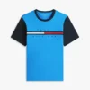 Flag Logo Contrast Sleeve T-Shirt