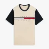 Flag Logo Contrast Sleeve T-Shirt