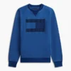 Flag Logo Indigo-Dyed Raglan Sweatshirt