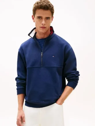 Flag Logo Quarter-Zip Sweatshirt